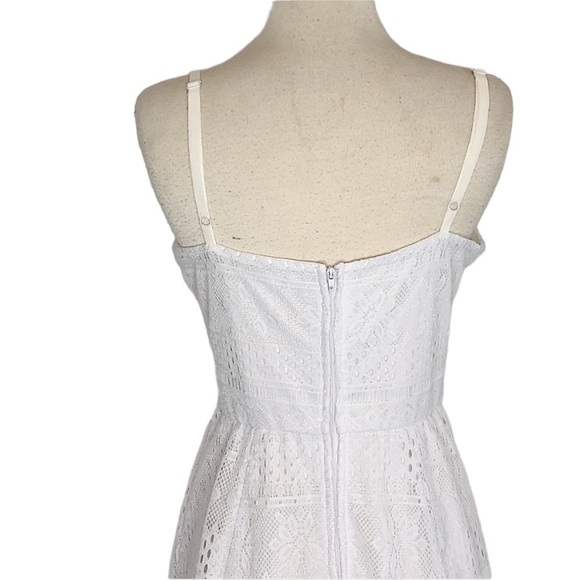 White Lace Fit and Flare Dress As You Wish Size M - Picture 6 of 10